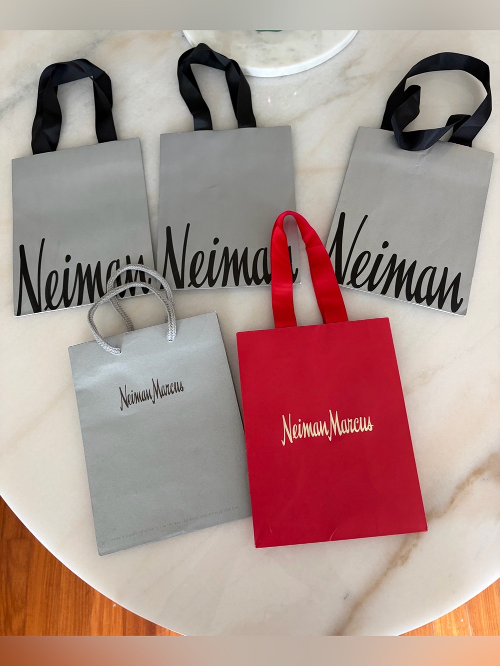 Neiman Marcus shopping bags five (5)